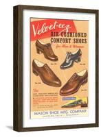 Velvet-eez Men's and Women's Shoes-null-Framed Art Print