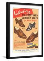 Velvet-eez Men's and Women's Shoes-null-Framed Art Print