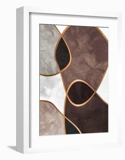 Velvet Shapes 3-Design Fabrikken-Framed Art Print