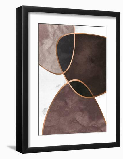 Velvet Shapes 4-Design Fabrikken-Framed Art Print