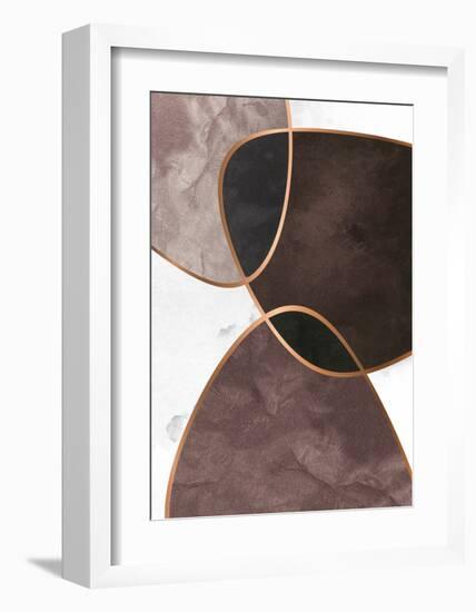 Velvet Shapes 4-Design Fabrikken-Framed Art Print