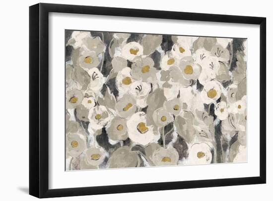 Velvety Florals Neutral-Silvia Vassileva-Framed Art Print