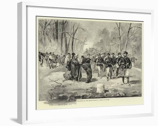 Venatori on the March Passing a Group of Gipsies-null-Framed Giclee Print