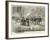 Venatori on the March Passing a Group of Gipsies-null-Framed Giclee Print