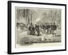 Venatori on the March Passing a Group of Gipsies-null-Framed Giclee Print