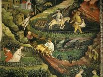 Woodcutting, December, from Cycle of Months, Fresco, 15th Century, Buonconsiglio Castle-Venceslao-Giclee Print