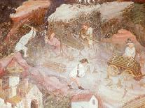 Ploughing, September, from Cycle of Months, Fresco, 15th Century, Buonconsiglio Castle-Venceslao-Giclee Print