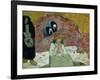 Vendanges a Arles-miseres humaines. Harvesting of grapes at Arles-human misery.(1888)-Paul Gauguin-Framed Giclee Print