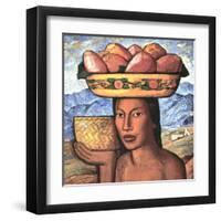 Vendedoras De Tunas-Alfredo Ramos Martinez-Framed Art Print