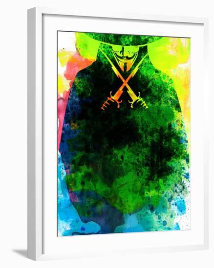 Vendetta Watercolor 2-Lora Feldman-Framed Art Print