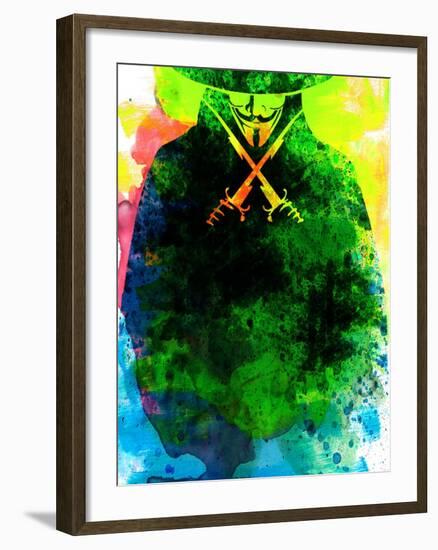 Vendetta Watercolor 2-Lora Feldman-Framed Art Print