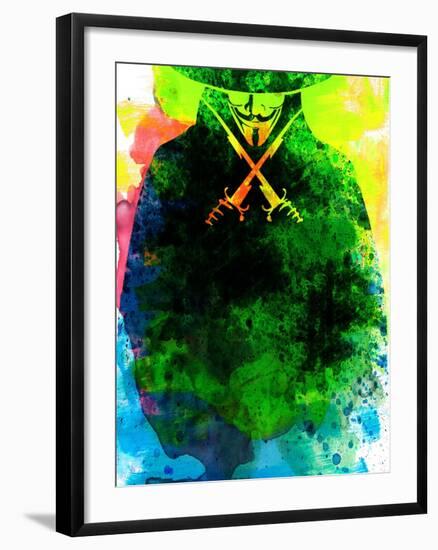 Vendetta Watercolor 2-Lora Feldman-Framed Art Print