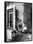 Vendor Selling Mussels and Bread in the Street-Alfred Eisenstaedt-Framed Stretched Canvas
