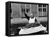 Vendor Trying to Sell Bundles of Sausage-Margaret Bourke-White-Framed Stretched Canvas