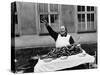 Vendor Trying to Sell Bundles of Sausage-Margaret Bourke-White-Stretched Canvas