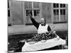 Vendor Trying to Sell Bundles of Sausage-Margaret Bourke-White-Mounted Photographic Print