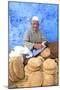 Vendor with Freshly Baked Bread, Rabat, Morocco, North Africa-Neil Farrin-Mounted Photographic Print