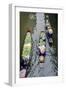 Vendors Paddle their Boats, Damnoen Saduak Floating Market, Thailand-Andrew Taylor-Framed Photographic Print