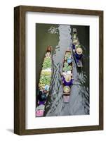 Vendors Paddle their Boats, Damnoen Saduak Floating Market, Thailand-Andrew Taylor-Framed Photographic Print