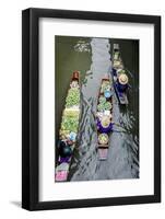 Vendors Paddle their Boats, Damnoen Saduak Floating Market, Thailand-Andrew Taylor-Framed Photographic Print