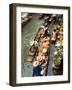 Vendors, Waterways and Floating Market, Damnern Saduak, Thailand-Bill Bachmann-Framed Photographic Print