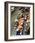 Vendors, Waterways and Floating Market, Damnern Saduak, Thailand-Bill Bachmann-Framed Photographic Print