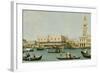 Venedig, Dogenpalast Und Marcusplatz Vom Bacino Di San Marco-Canaletto-Framed Giclee Print