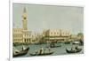 Venedig, Dogenpalast und Marcusplatz vom Bacino di San Marco-Canaletto (Giovanni Antonio Canal)-Framed Giclee Print