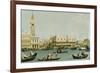 Venedig, Dogenpalast und Marcusplatz vom Bacino di San Marco-Canaletto (Giovanni Antonio Canal)-Framed Giclee Print