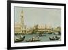 Venedig, Dogenpalast und Marcusplatz vom Bacino di San Marco-Canaletto (Giovanni Antonio Canal)-Framed Giclee Print