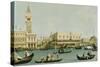 Venedig, Dogenpalast und Marcusplatz vom Bacino di San Marco-Canaletto (Giovanni Antonio Canal)-Stretched Canvas