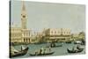 Venedig, Dogenpalast und Marcusplatz vom Bacino di San Marco-Canaletto (Giovanni Antonio Canal)-Stretched Canvas