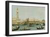 Venedig, Dogenpalast und Marcusplatz vom Bacino di San Marco-Canaletto (Giovanni Antonio Canal)-Framed Premium Giclee Print