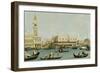 Venedig, Dogenpalast und Marcusplatz vom Bacino di San Marco-Canaletto (Giovanni Antonio Canal)-Framed Giclee Print