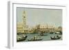 Venedig, Dogenpalast und Marcusplatz vom Bacino di San Marco-Canaletto (Giovanni Antonio Canal)-Framed Giclee Print