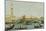 Venedig, Dogenpalast und Marcusplatz vom Bacino di San Marco-Canaletto (Giovanni Antonio Canal)-Mounted Giclee Print