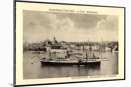 Venedig, Lloyd Bremen, Dampfer Schleswig-null-Mounted Giclee Print