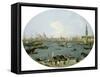 Venedig, Von S.Giorgio Maggiore Aus Gesehen-Canaletto-Framed Stretched Canvas