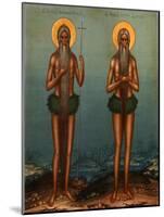 Venerable Onuphrius and Saint Peter of Mount Athos, 1902-Vasily Pavlovich Guryanov-Mounted Giclee Print