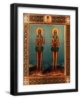 Venerable Onuphrius And Saint Peter of Mount Athos-Vasily Pavlovich Guryanov-Framed Giclee Print