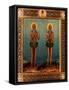 Venerable Onuphrius And Saint Peter of Mount Athos-Vasily Pavlovich Guryanov-Framed Stretched Canvas