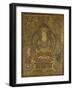 Vénération de Guanyin "secourable aux douleurs" (?) ; Buddha cosmique Vairocana (?)-null-Framed Giclee Print