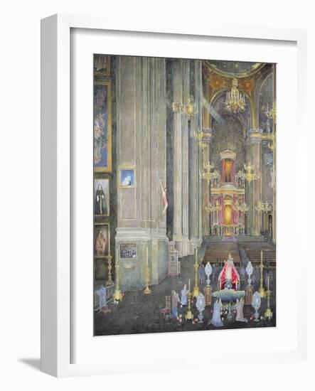 Veneration of the Virgen Del Rosario, the Convent of San Domingo, 2001-James Reeve-Framed Giclee Print