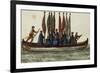 Venetian Boat Decked Out For-null-Framed Giclee Print