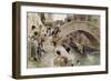 Venetian Boys Bathing in the Canal, 1893-Ludwig Johann Passini-Framed Giclee Print