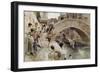 Venetian Boys Bathing in the Canal, 1893-Ludwig Johann Passini-Framed Giclee Print