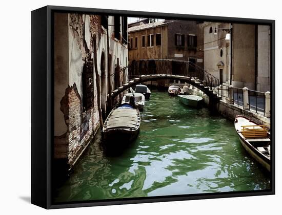 Venetian Canal, Venice, Italy-null-Framed Stretched Canvas