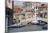 Venetian canal, Venice, UNESCO World Heritage Site, Veneto, Italy.-Nico Tondini-Mounted Photographic Print