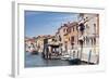 Venetian canal, Venice, UNESCO World Heritage Site, Veneto, Italy.-Nico Tondini-Framed Photographic Print