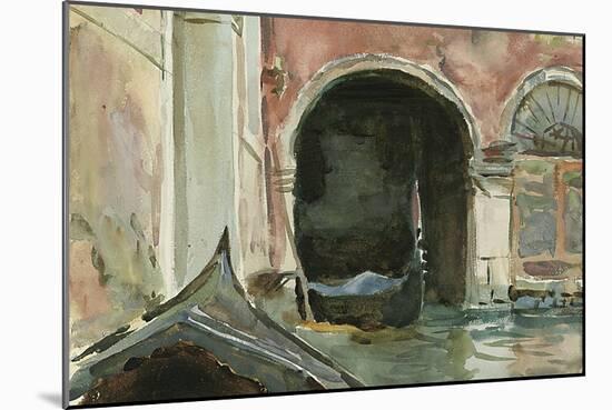 Venetian Canal-John Singer Sargent-Mounted Giclee Print